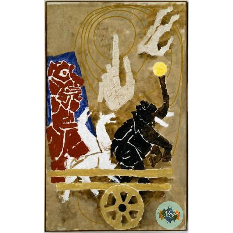 Arjuna with chariot