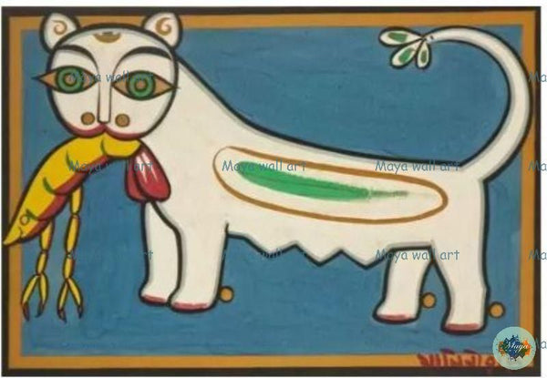 Cat with Lobster blue