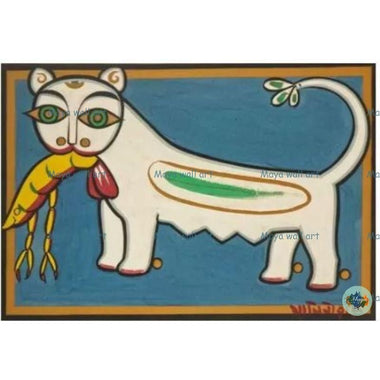 Cat with Lobster blue