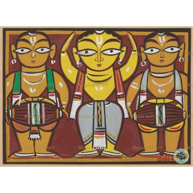 Dancer with drummers