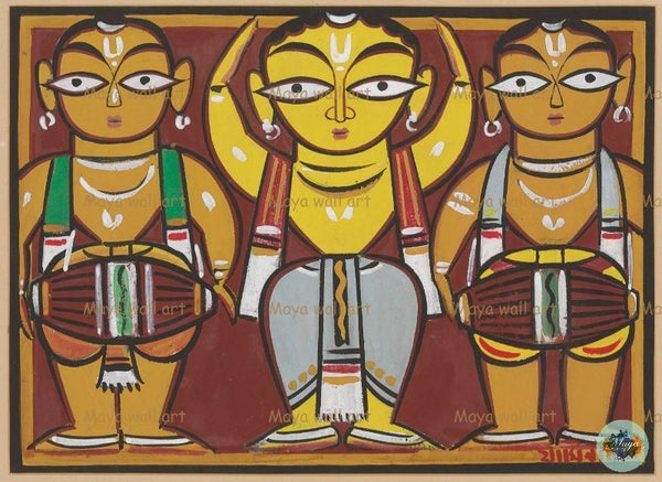 Dancer with drummers