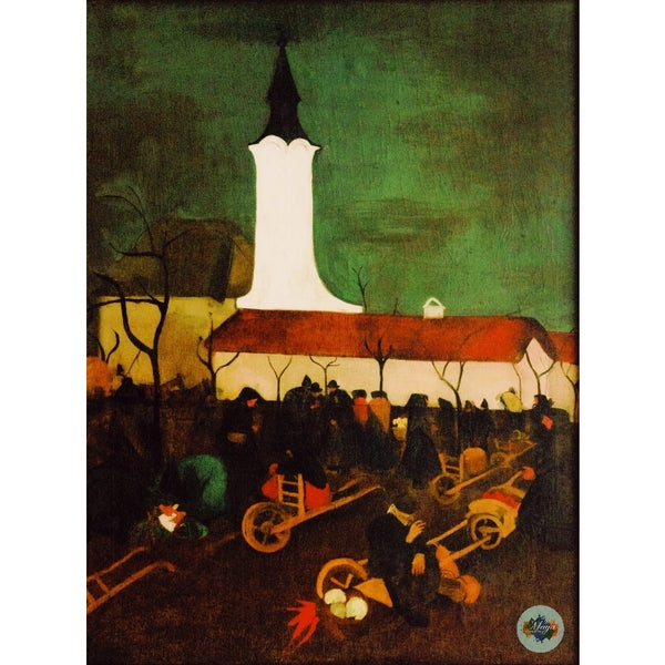 Hungarian village market