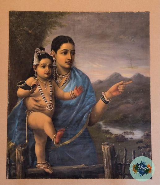 Krishna Yashoda pointing