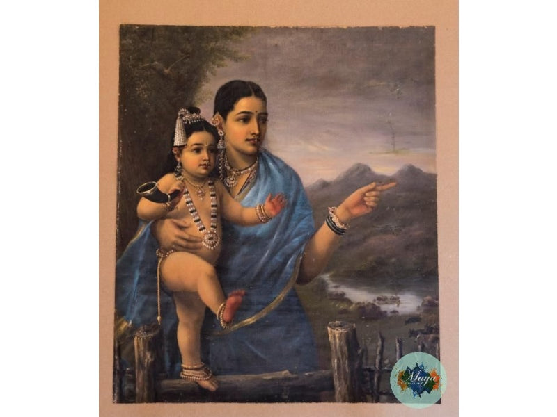 Krishna Yashoda pointing