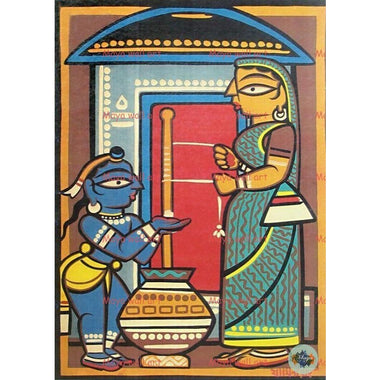 Mother Yashoda and Krishna