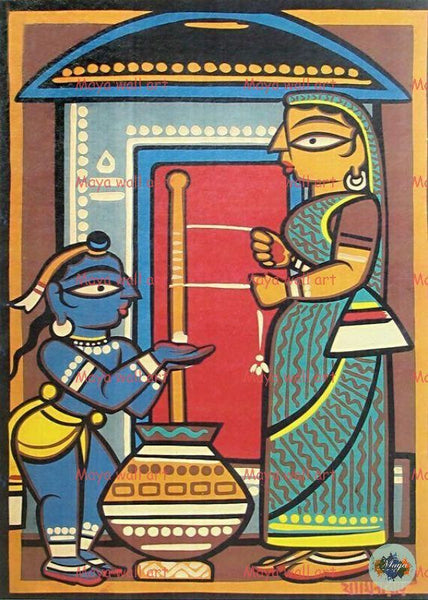 Mother Yashoda and Krishna