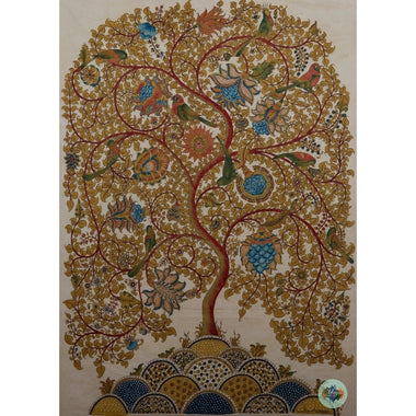 Tree with blue flowers