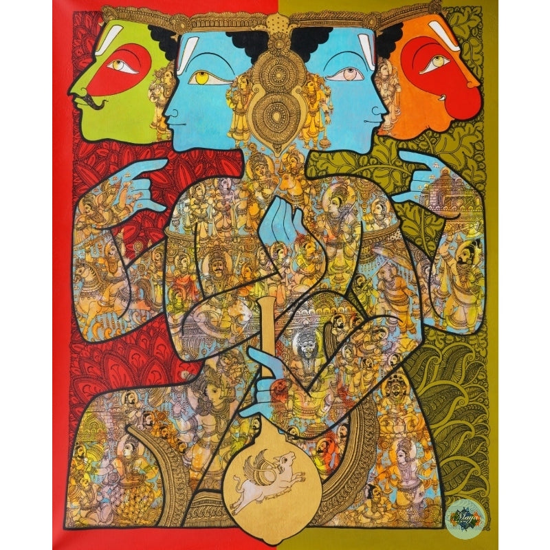 Vishnu 4 faces