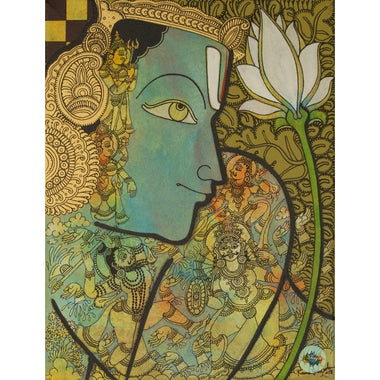 Vishnu with flower III