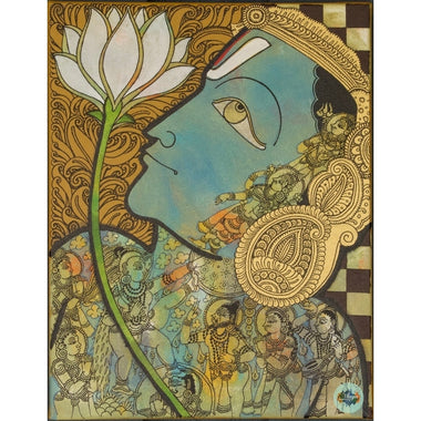 Vishnu with flower II