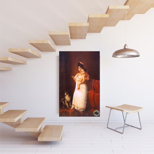 White lady with child