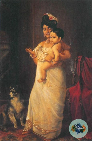 White lady with child
