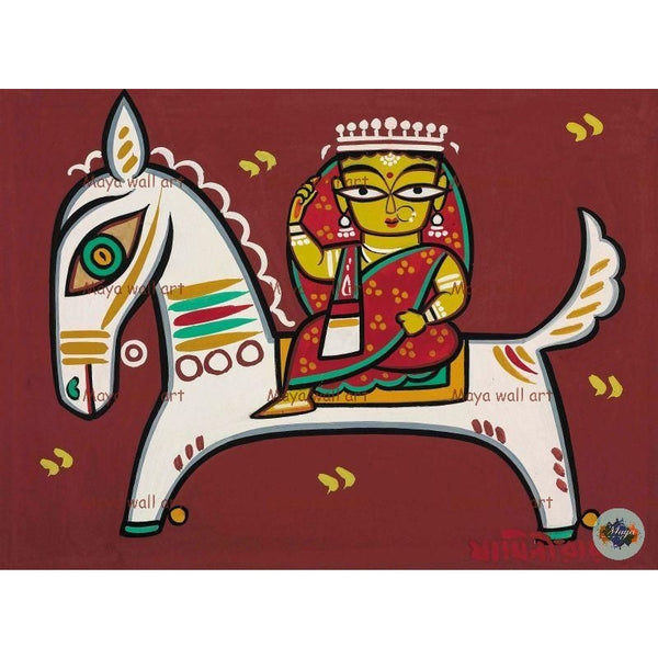 Woman on a horseback