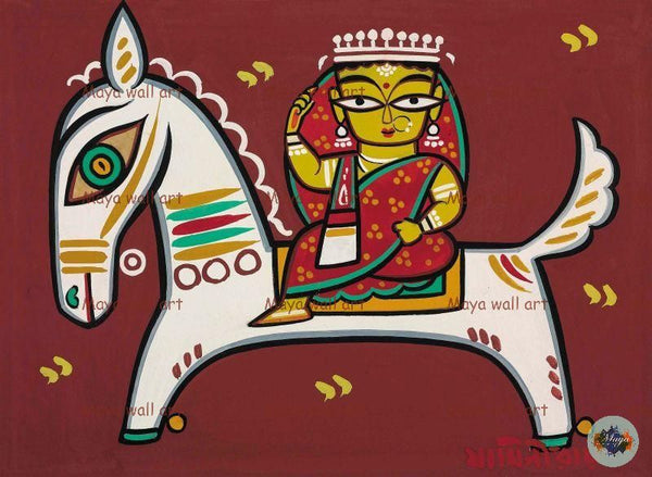 Woman on a horseback